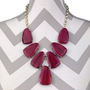 Kendra Scott Harlow Statement Necklace in Burgundy Illusion